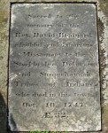 David Brainerd's grave in Northamptom, MA.